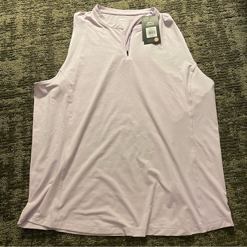 Slazenger Women's Core Textured Blade Sleeveless Golf Polo - Picture 5 of 9